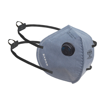 FFP1 SL NR D Disposable Face Respirator with Nose Padding, Headbands having Adjuster and Exhalation Valve