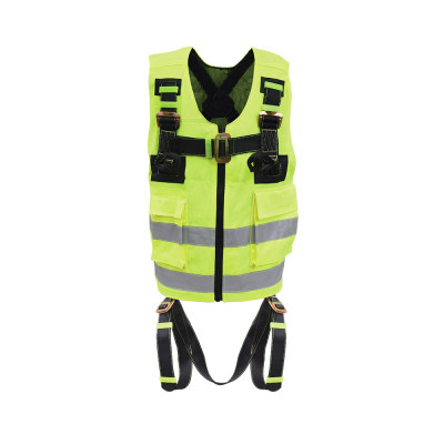 Vest Harness (Reflective Green) with 3 Adjustment & 2 Attachment Points