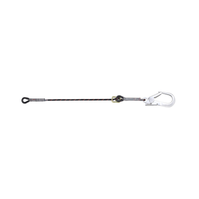 Restraint Kernmantle Rope Adjustable Lanyard with One Side Loop and Other Side Hook PN136
