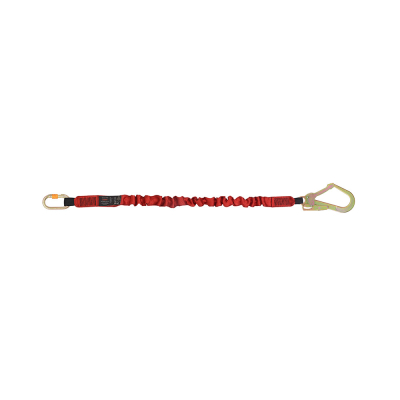 Restraint Expandable Lanyard with One Side Karabiner PN112 and Other Side Hook PN131N