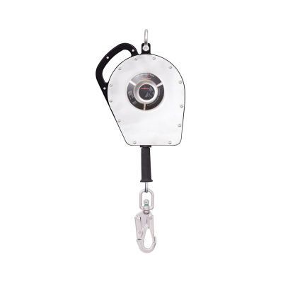 Heavy Duty Sealed Retractable Block with 15 Meter Galvanized Steel Wire Rope and Stainless Steel Snap Hook